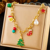 Stainless Steel Cartoon Plants And Flowers Electroplating Bracelet Earrings Necklace Accessories