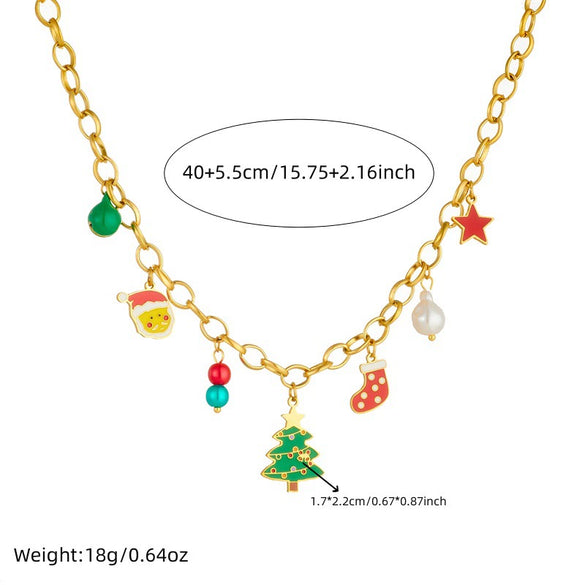 Stainless Steel Cartoon Plants And Flowers Electroplating Bracelet Earrings Necklace Accessories