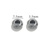 Stainless Steel Cast Bead Jewelry Accessories Electroplated Round Beads With Leather Rope Buckle Do Not Fade