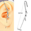 Stainless Steel Cast Serpentine Punk Ear Piercing Earrings With Polishing