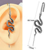 Stainless Steel Cast Serpentine Punk Ear Piercing Earrings With Polishing