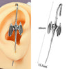 Stainless Steel Cast Serpentine Punk Ear Piercing Earrings With Polishing