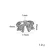 Stainless Steel Casting Bow Jewelry With Hirback Pattern And Electroplating Treatment Suitable For Earrings Hairpin Necklace Making