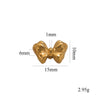 Stainless Steel Casting Bow Jewelry With Hirback Pattern And Electroplating Treatment Suitable For Earrings Hairpin Necklace Making
