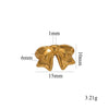 Stainless Steel Casting Bow Jewelry With Hirback Pattern And Electroplating Treatment Suitable For Earrings Hairpin Necklace Making