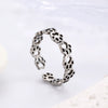 Stainless Steel Cat Claw Footprints Open Ring With Electroplating