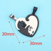 Stainless Steel Cat Puppy Cartoon Pendant Necklace 18K Gold Plated