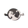 Stainless Steel Cat Puppy Cartoon Pendant Necklace 18K Gold Plated