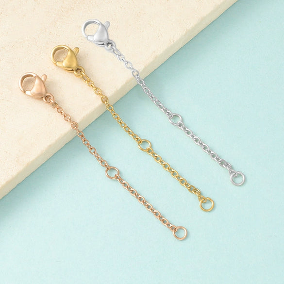 Stainless Steel Chain Jewelry Accessories With Lobster Buckle And Electroplating Process