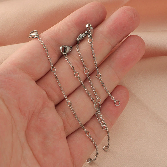 Stainless Steel Chain Jewelry Accessories With Lobster Buckle And Electroplating Process