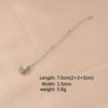Stainless Steel Chain Jewelry Accessories With Lobster Buckle And Electroplating Process