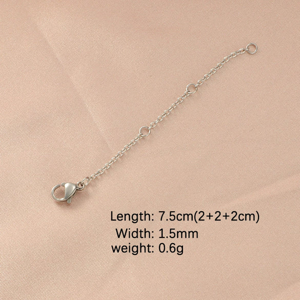 Stainless Steel Chain Jewelry Accessories With Lobster Buckle And Electroplating Process
