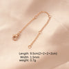 Stainless Steel Chain Jewelry Accessories With Lobster Buckle And Electroplating Process