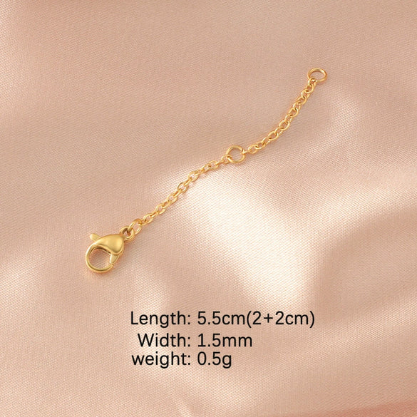Stainless Steel Chain Jewelry Accessories With Lobster Buckle And Electroplating Process