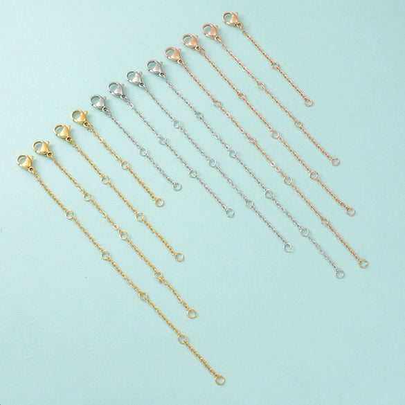 Stainless Steel Chain Jewelry Accessories With Lobster Buckle And Electroplating Process