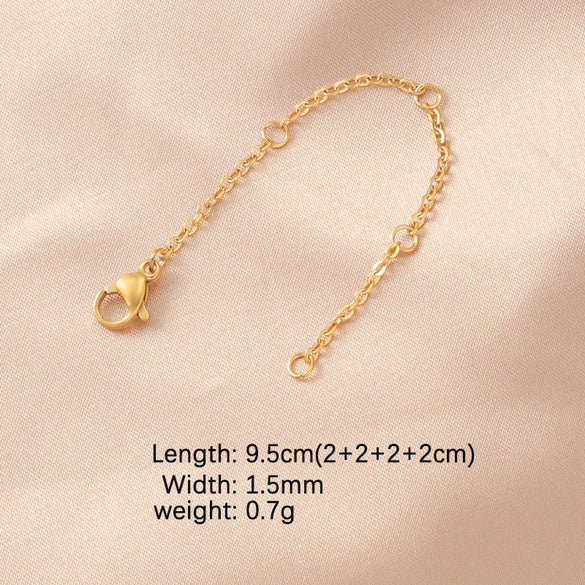 Stainless Steel Chain Jewelry Accessories With Lobster Buckle And Electroplating Process