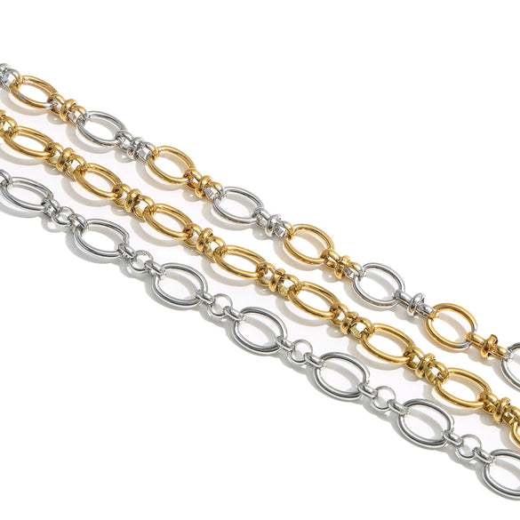 Stainless Steel Chain Jewelry Electroplated Diy Necklace Bracelet Accessories Handmade