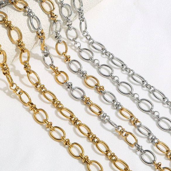Stainless Steel Chain Jewelry Electroplated Diy Necklace Bracelet Accessories Handmade