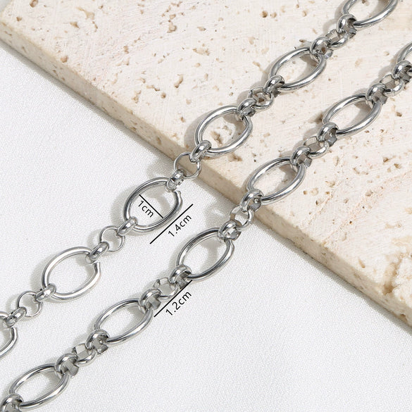 Stainless Steel Chain Jewelry Electroplated Diy Necklace Bracelet Accessories Handmade