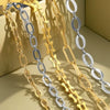 Stainless Steel Chain Jewelry Electroplated Vacuum Gold Color Necklace Bracelet Accessories