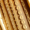 Stainless Steel Chain Jewelry Electroplated Vacuum Gold Color Necklace Bracelet Accessories