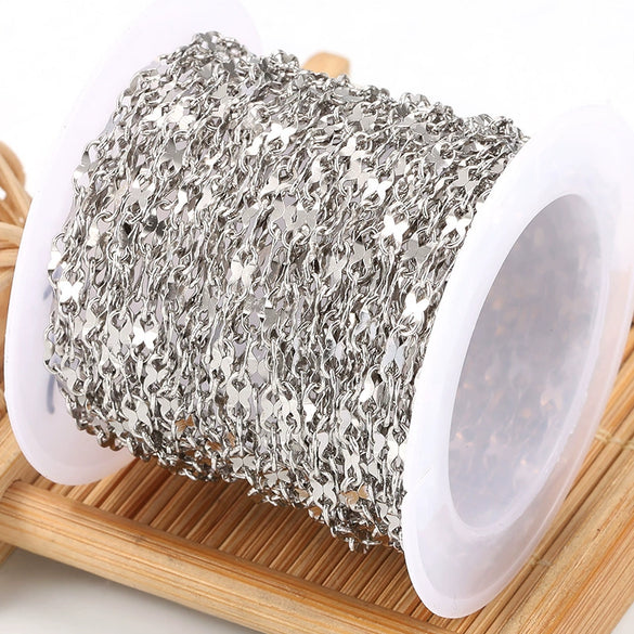 Stainless Steel Chain Necklace Bracelet Diy Electrolytic Brightening Fashion Simple For Men And Women