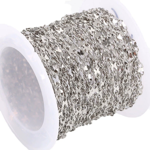 Stainless Steel Chain Necklace Bracelet Diy Electrolytic Brightening Fashion Simple For Men And Women