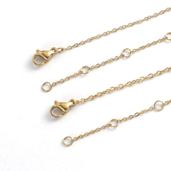 Stainless Steel Chain Necklace Furnace Electroplated Jewelry Accessories Diy Tail Chain Unisex Original Design