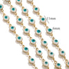 Stainless Steel Chain Oil Dropping Devil's Eyes Handmade Jewelry Diy Accessories