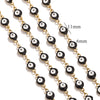 Stainless Steel Chain Oil Dropping Devil's Eyes Handmade Jewelry Diy Accessories