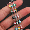 Stainless Steel Chain Oil Dropping Devil's Eyes Handmade Jewelry Diy Accessories