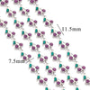 Stainless Steel Cherry Oil Drop Chain Handmade Jewelry Making Accessories For Bracelet And Necklace With Electroplating