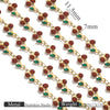 Stainless Steel Cherry Oil Drop Chain Handmade Jewelry Making Accessories For Bracelet And Necklace With Electroplating