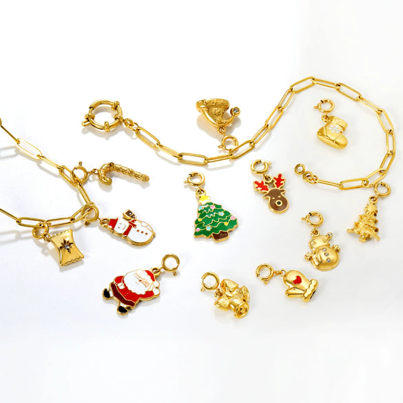 Stainless Steel Christmas Cartoon Pendant Necklace With Snowman Bell And Reindeer Design Electroplated Festive Jewelry For Women