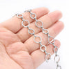 Stainless Steel Circle Chain Punk Jewelry Accessories With Electrolysis Treatment