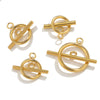 Stainless Steel Circle Electroplated Minimalist Geometric Closing Buckle Jewelry Accessories For Necklace And Bracelet