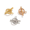 Stainless Steel Circle Electroplated Minimalist Geometric Closing Buckle Jewelry Accessories For Necklace And Bracelet