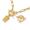Stainless Steel Circle Electroplated Minimalist Geometric Closing Buckle Jewelry Accessories For Necklace And Bracelet