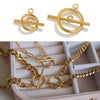 Stainless Steel Circle Electroplated Minimalist Geometric Closing Buckle Jewelry Accessories For Necklace And Bracelet
