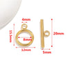 Stainless Steel Circle Electroplated Minimalist Geometric Closing Buckle Jewelry Accessories For Necklace And Bracelet