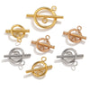 Stainless Steel Circle Electroplated Minimalist Geometric Closing Buckle Jewelry Accessories For Necklace And Bracelet