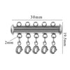 Stainless Steel Circle Magnetic Spring Buckle Lobster Buckle Connector Strand Layered Buckle Tube Jewelry 18K Plated Electroplating
