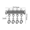 Stainless Steel Circle Magnetic Spring Buckle Lobster Buckle Connector Strand Layered Buckle Tube Jewelry 18K Plated Electroplating