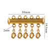 Stainless Steel Circle Magnetic Spring Buckle Lobster Buckle Connector Strand Layered Buckle Tube Jewelry 18K Plated Electroplating