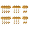 Stainless Steel Circle Magnetic Spring Buckle Lobster Buckle Connector Strand Layered Buckle Tube Jewelry 18K Plated Electroplating