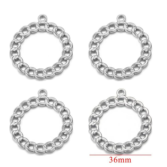 Stainless Steel Circle Nkshaped Handmade Electroplated Earrings Jewelry Accessories