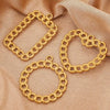 Stainless Steel Circle Nkshaped Handmade Electroplated Earrings Jewelry Accessories