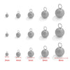 Stainless Steel Circle Pattern Electroplated Bead Welding Needle Hanging Titanium Steel Earrings Diy Jewelry Accessories