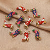 Stainless Steel Color Enamel Shoes Dripping Oil Pendant Jewelry Accessories For Necklace And Earrings