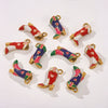 Stainless Steel Color Enamel Shoes Dripping Oil Pendant Jewelry Accessories For Necklace And Earrings